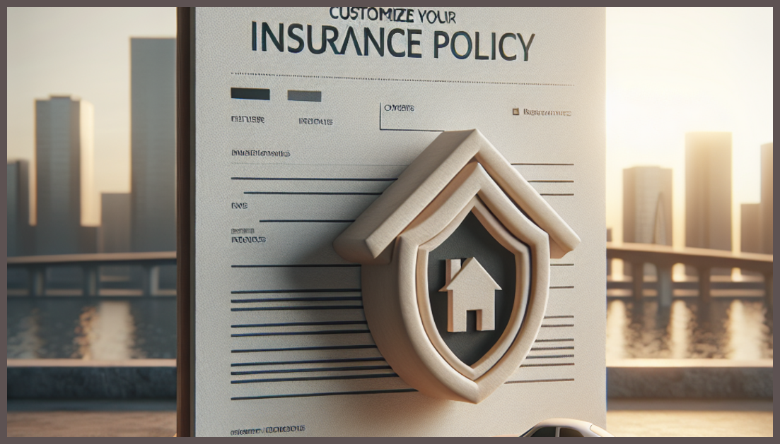 Photorealistic illustration of a customized renters insurance policy.