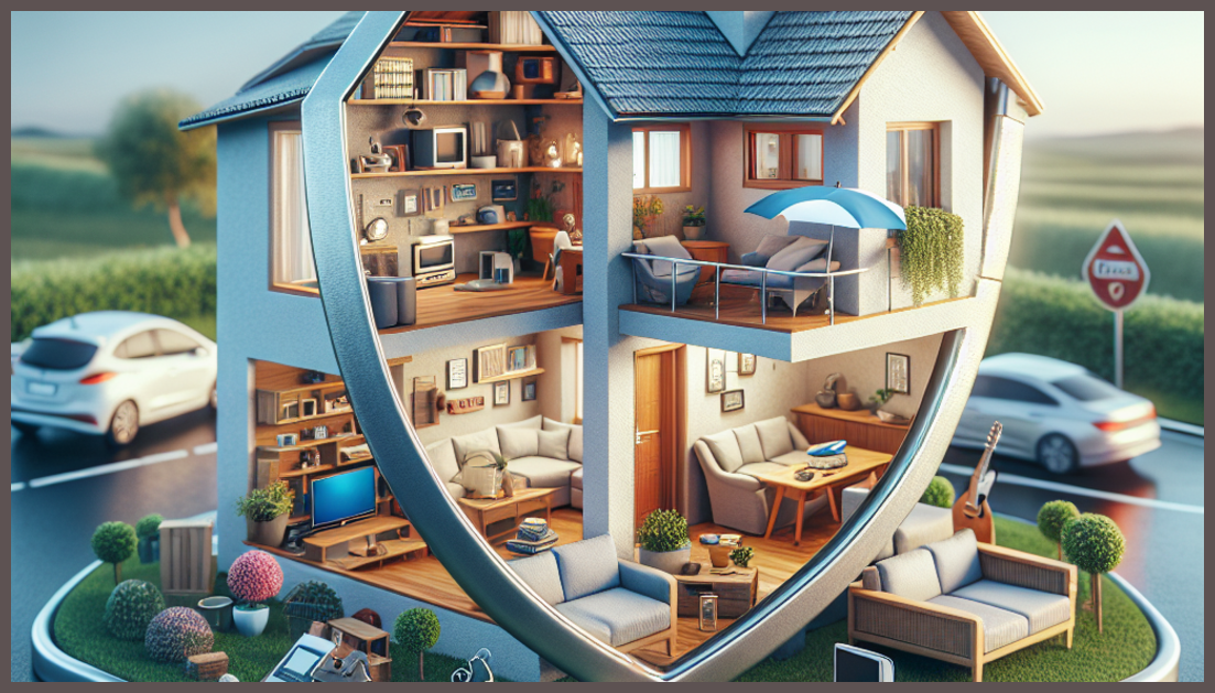 Symbolic representation of renters insurance for new tenants.