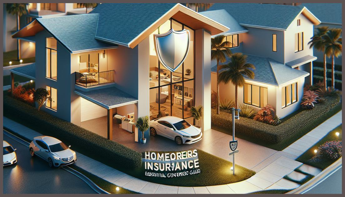 A house with a shield symbolizing homeowners insurance in Florida.